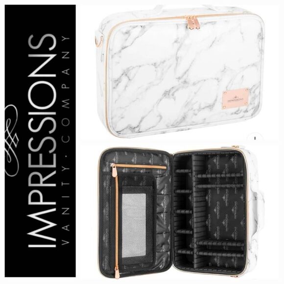 Impressions C'Est La Vie Cosmetic Carry Case w/Adjustable Dividers - Picture 1 of 8
